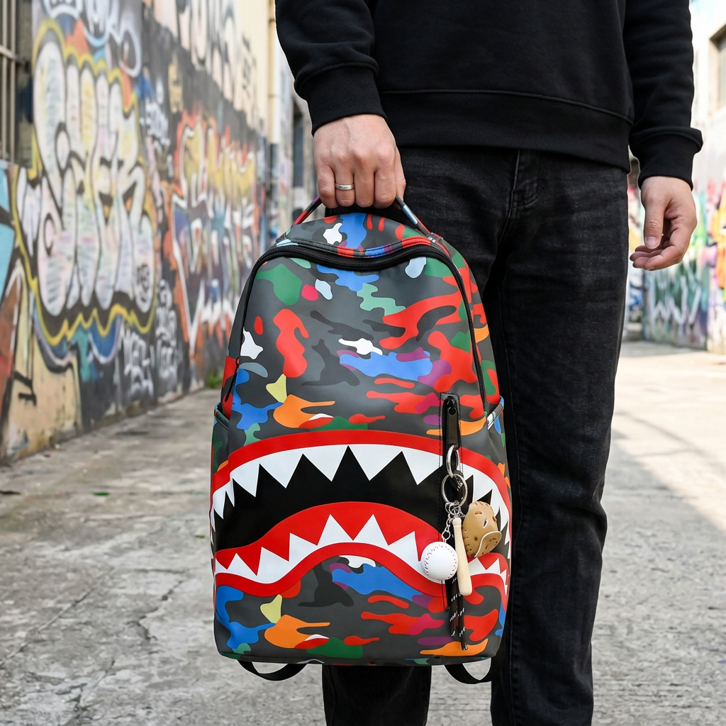 Zaino Shark Camo Multicolore