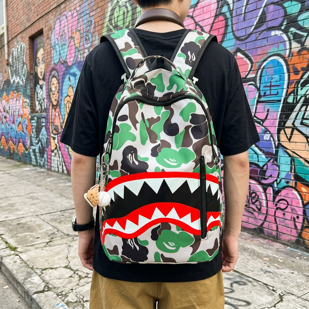 Zaino Shark Camo verde