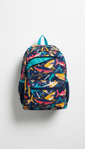 Zaino Shark Print con grafiche taglienti
