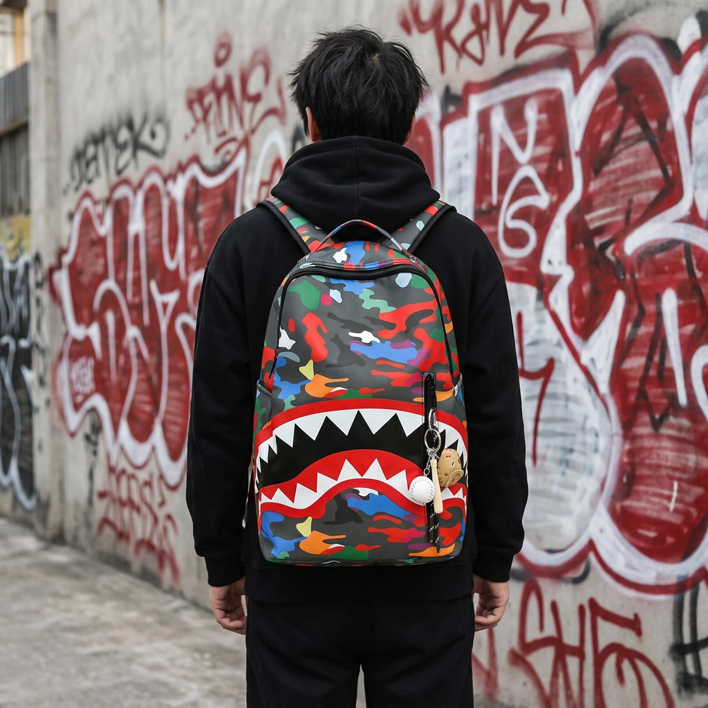 Zaino Shark Camo Multicolore