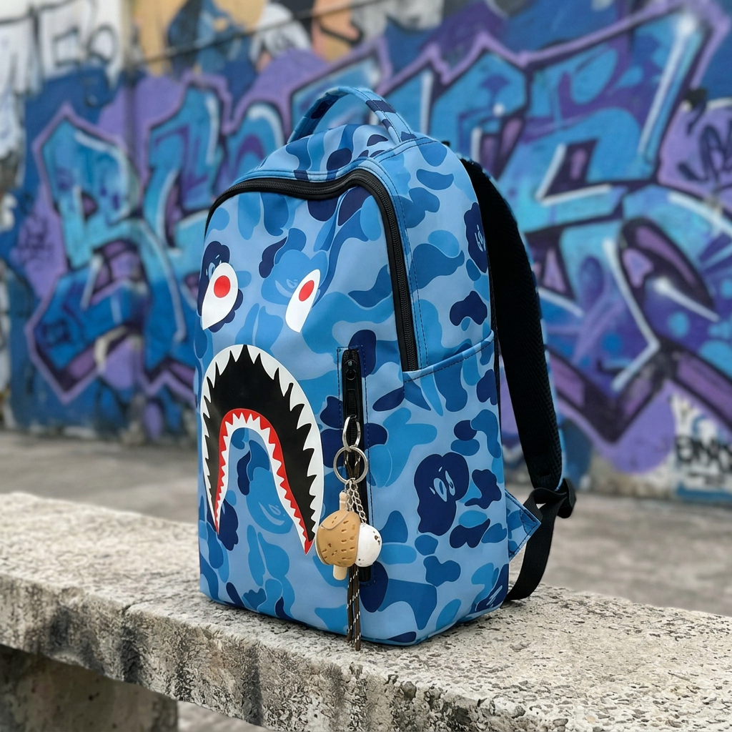 Zaino Shark Camo Blu