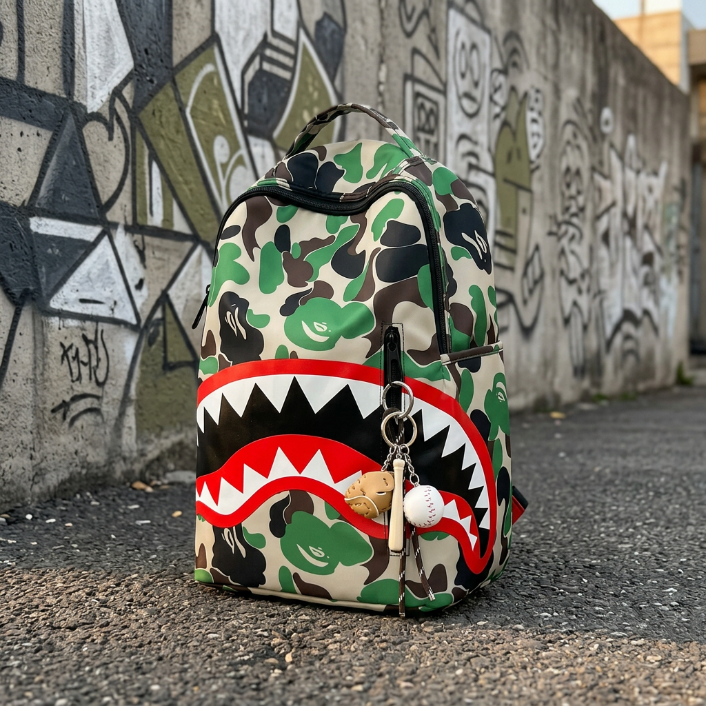 Zaino Shark Camo verde