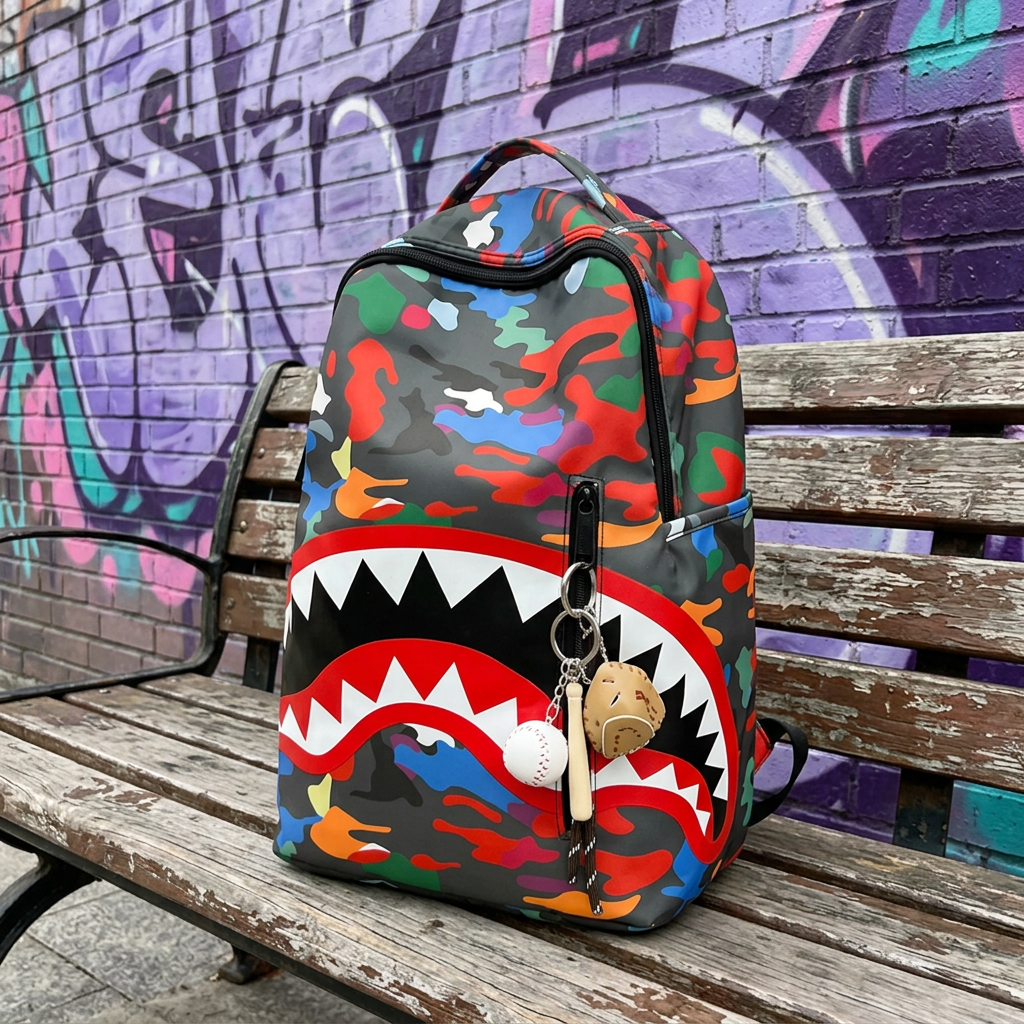 Zaino Shark Camo Multicolore