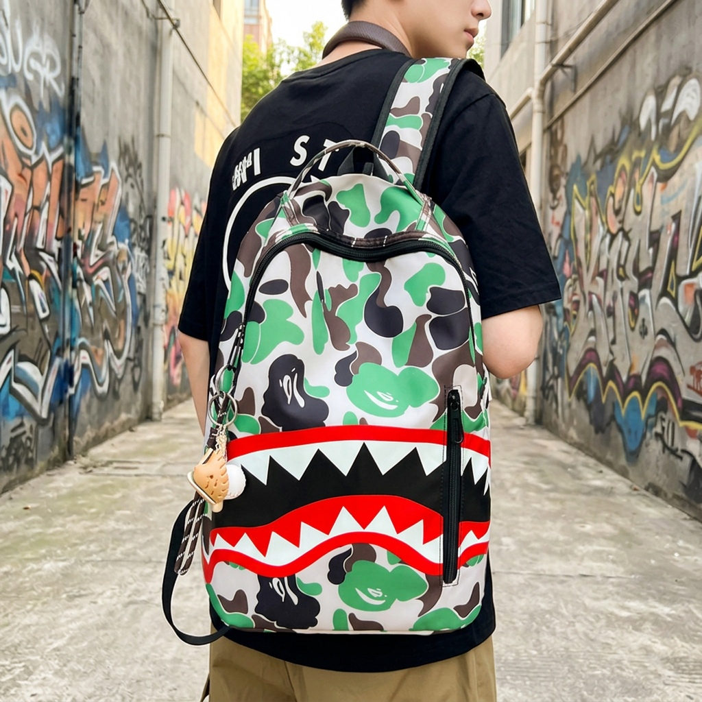 Zaino Shark Camo verde