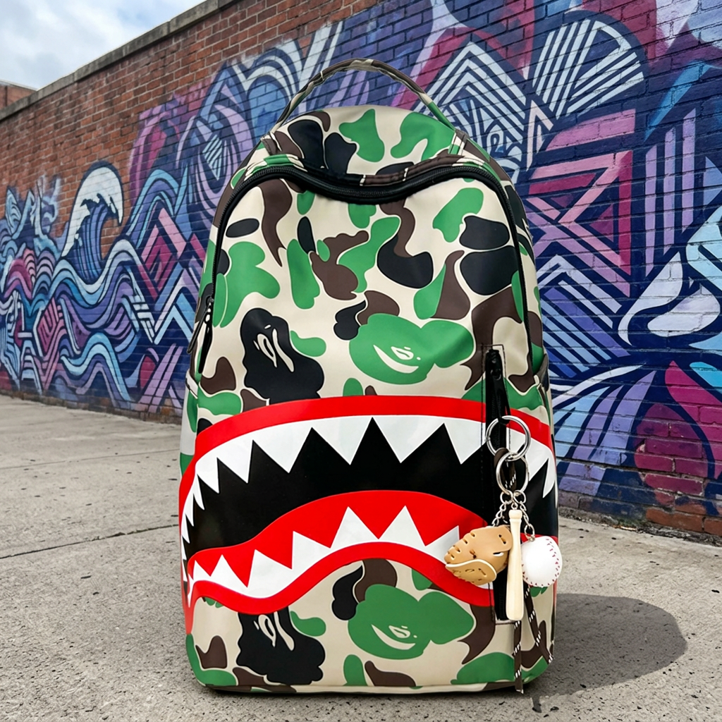 Zaino Shark Camo verde