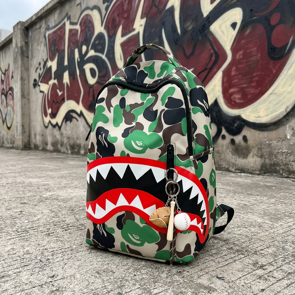 Zaino Shark Camo verde