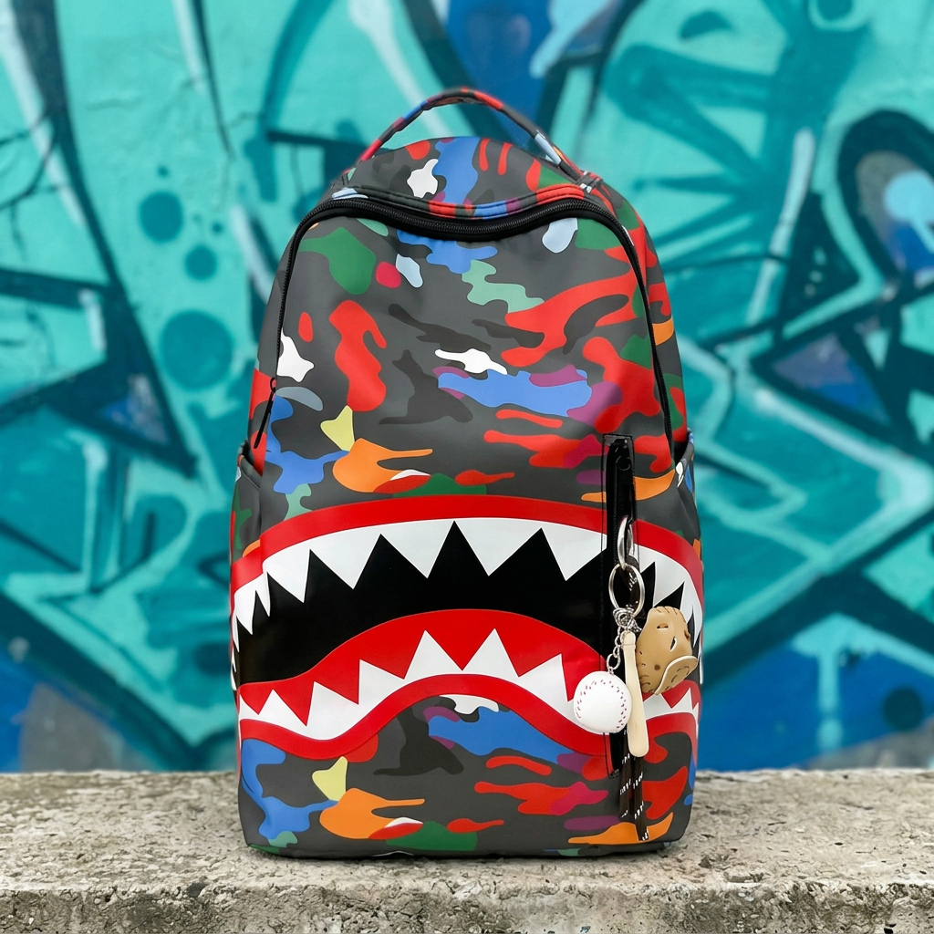 Zaino Shark Camo Multicolore
